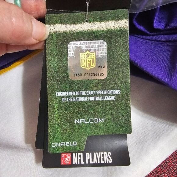 Nike NFL Vikings 2012 On Field Jersey Sz 3X 5G Blank Minnesota Football NWT - Picture 11 of 13